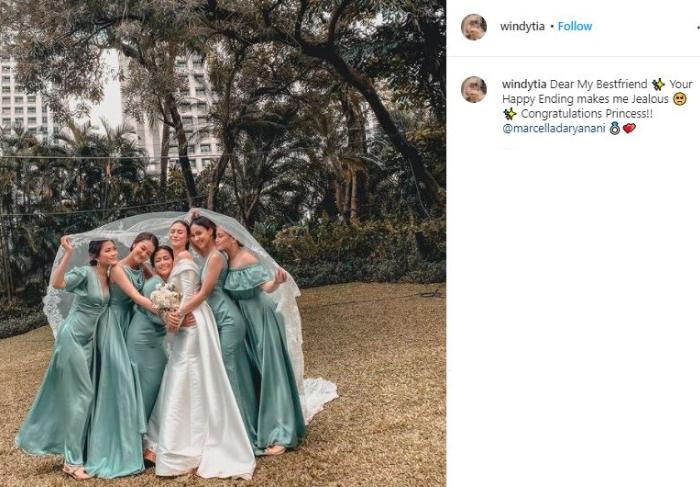 Marcella Daryanani resmi menikah. (Instagram/@windytia)