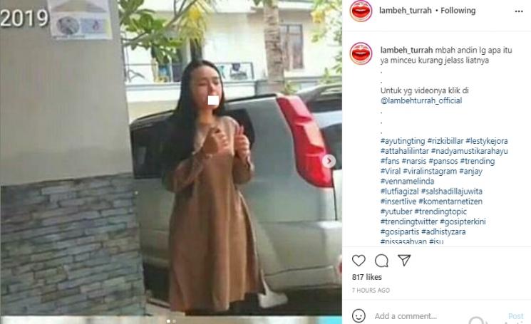 Perempuan merokok diduga Amanda Manopo (Instagram.com)