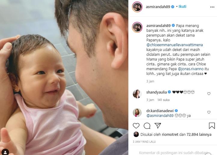 Jonas Rivano dan Chloe (Instagram.com)