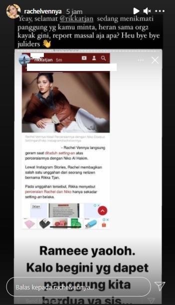 Postingan Rachel Vennya (Instagram.com)