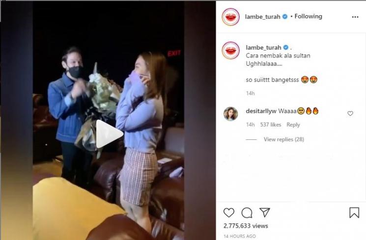 Jordi Onsu Sewa Satu Studio Bioskop Demi Nembak Frislly Herlind. (Instagram/lambe_turah)