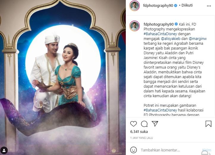 Ali Syakib dan Margin Wieheerm (Instagram.com)