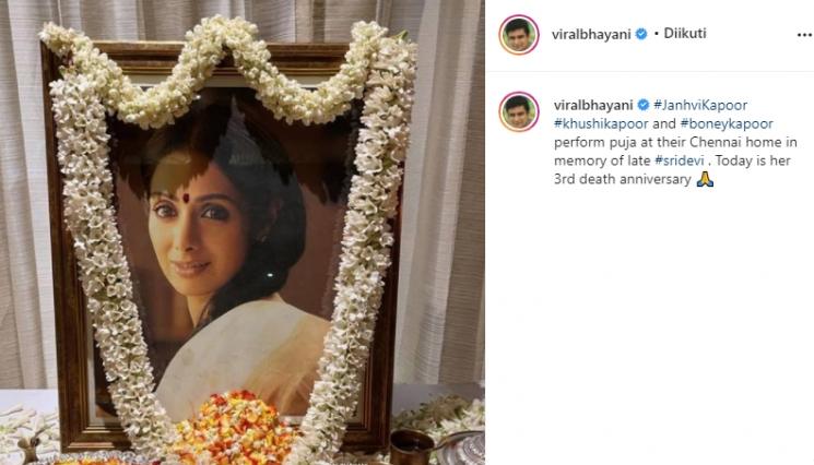 3 Tahun meninggalnya Sridevi (Instagram/@viralbhayani)