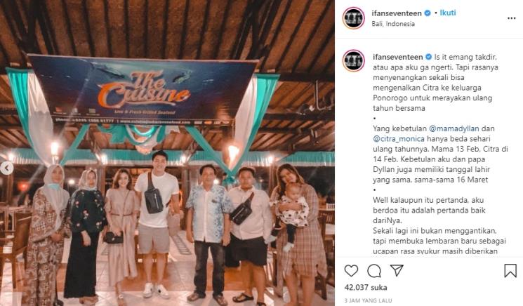 Ifan Seventeen dan Citra Monica (Instagram/@ifanseventeen)