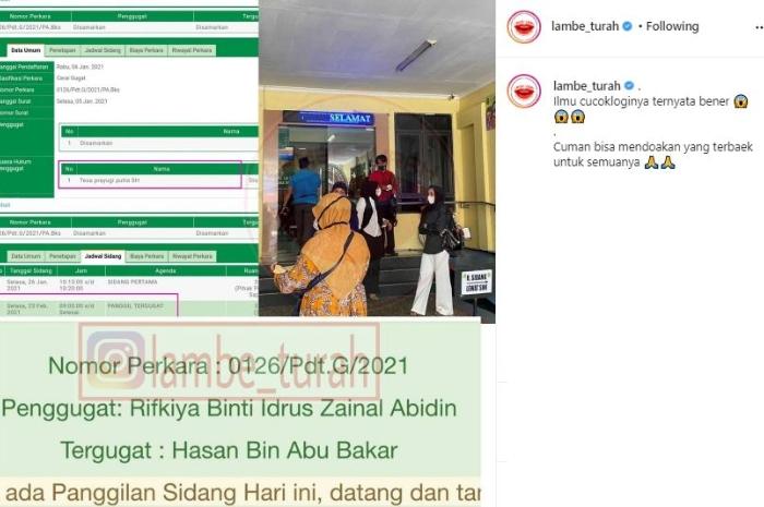 Vicky Alaydrus gugat cerai suami. (Instagram/@lambe_turah)