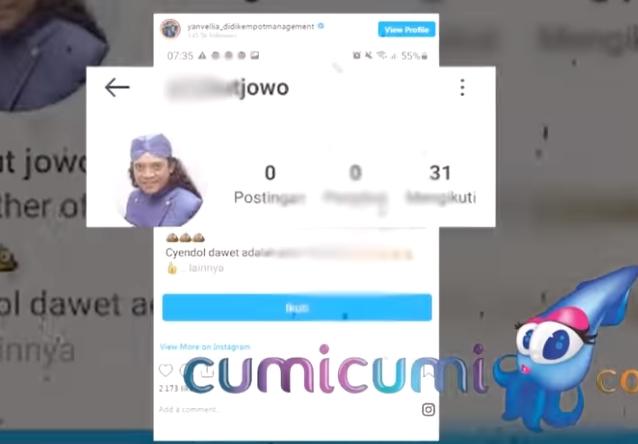 Akun Instagram yang catut foto Didi Kempot (Youtube.com)