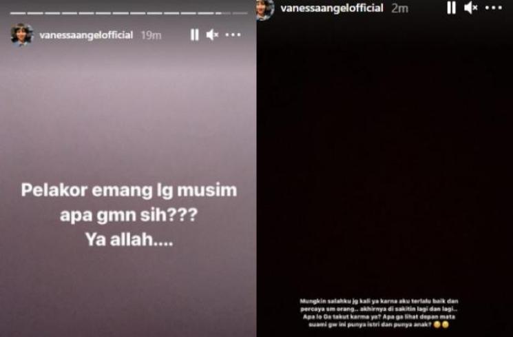 Curhatan Vanessa Angel. (Instagram/@vanessaangelofficial)