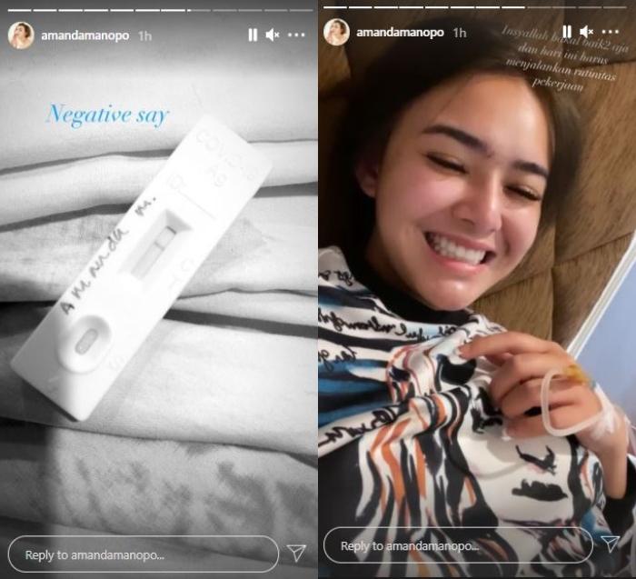 Amanda Manopo jatuh sakit. (Instagram/@amandamanopo)