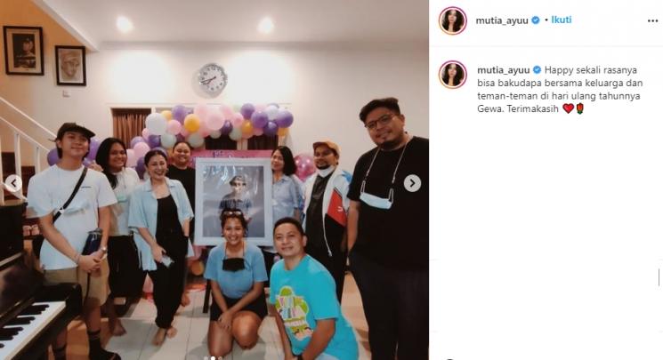 Suasana ultah Gewa, anak Mutia Ayu dan Glenn Fredly (Instagram/@mutia_ayuu)