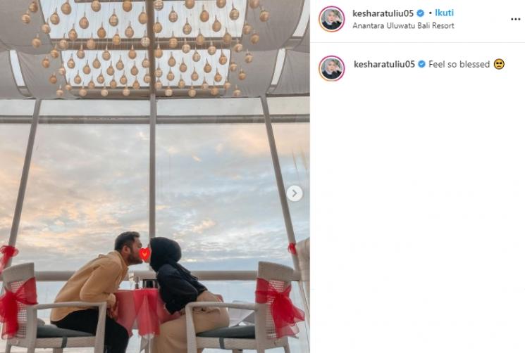 Kesha Ratuliu dan Adhi Permana (Instagram/@kesharatuliu05)
