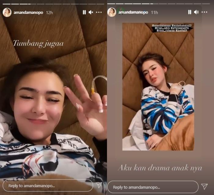 Amanda Manopo jatuh sakit. (Instagram/@amandamanopo)
