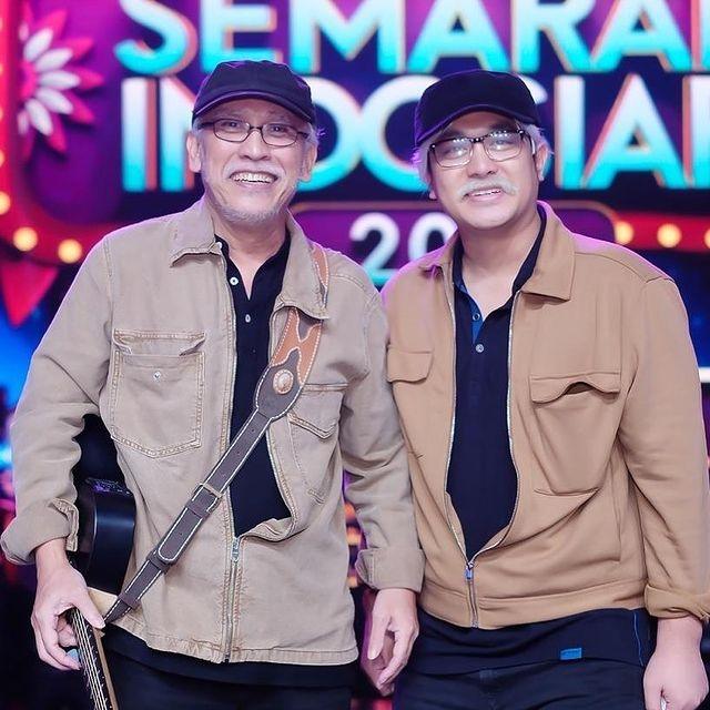 Gilang Dirga impersonate Iwan Fals. (Instagram/@gilangdirga/@awanpotret17)