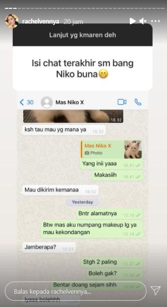 Postingan Instagram Story Rachel Vennya (Instagram.com)
