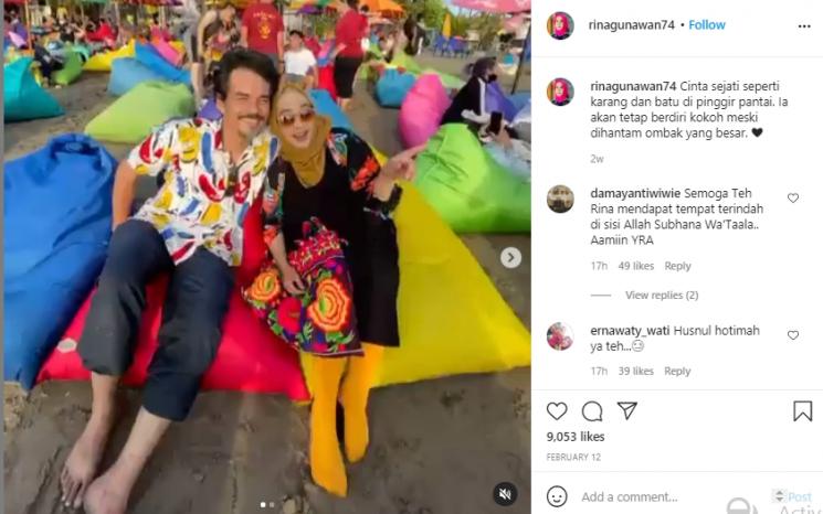 Postingan Instagram Rina Gunawan (Instagram.com/rinagunawan74)