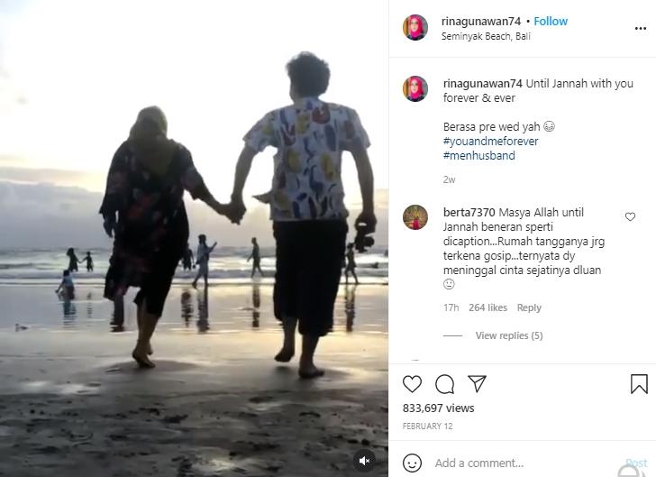 Postingan Instagram Rina Gunawan (Instagram.com/rinagunawan74)
