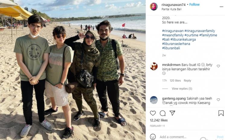 Postingan Instagram Rina Gunawan (Instagram.com/rinagunawan74)