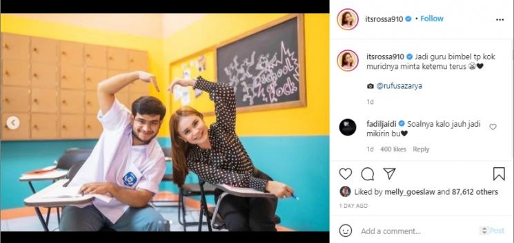 Fadil Jaidi dan Rossa (Instagram.com)