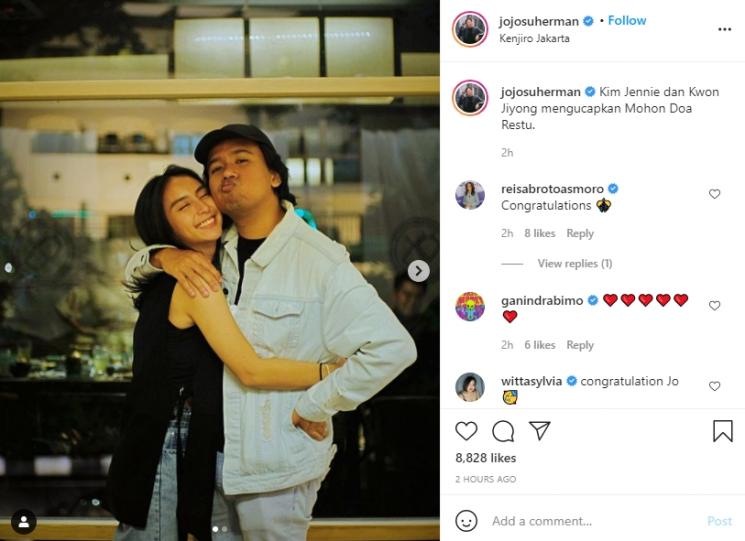 Joshua Suherman dan Clairine Clay lamaran. (Instagram/jojosuherman)