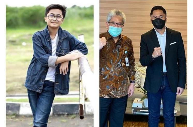 Hengky Kurniawan dan anaknya, Bintang. (Instagram/@hengkykurniawan)