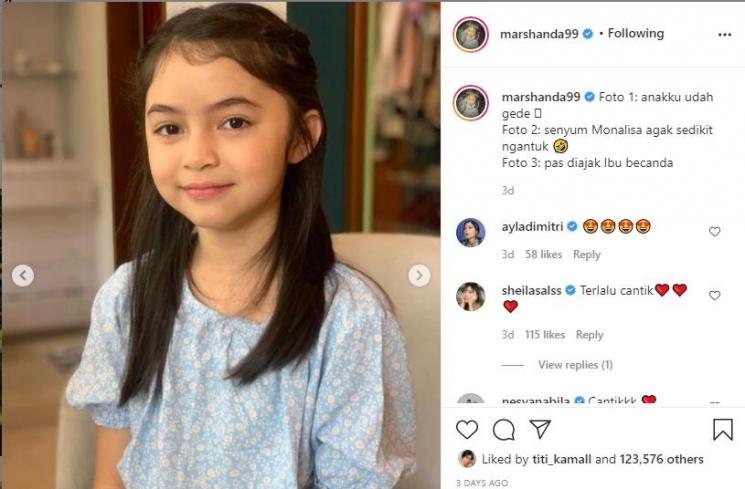 Marshanda dan Sienna Ameerah Kasyafani. (Instagram/marshanda99)