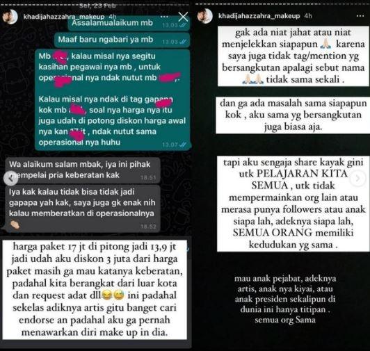 Khadijah Azzahra. (Instagram/@lambe_turah)