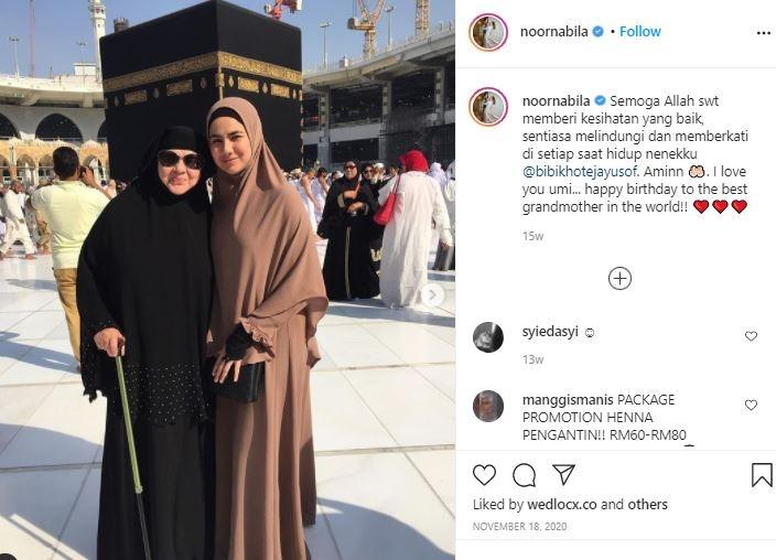 Adu gaya Noor Nabila vs Laudya Cynthia Bella. (Instagram/@noornabila)
