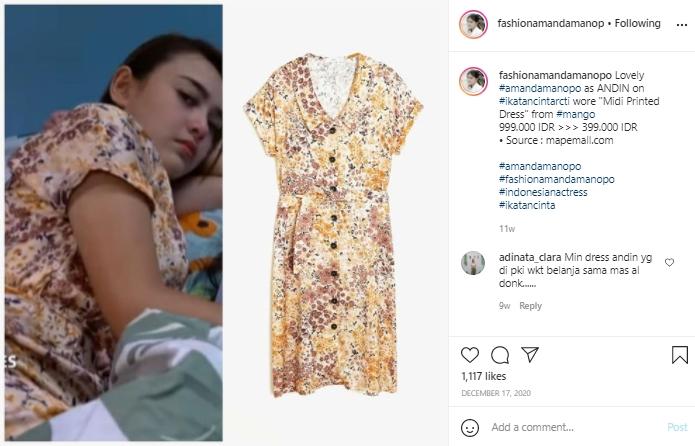 Outfit Amanda Manopo (Instagram.com/fashionamandamanopo)