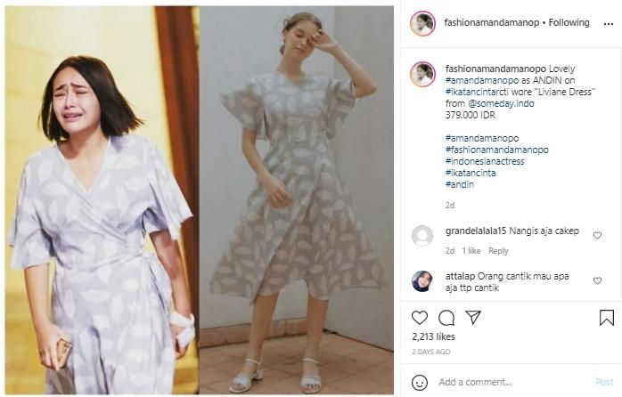 Outfit Amanda Manopo (Instagram.com/fashionamandamanopo)