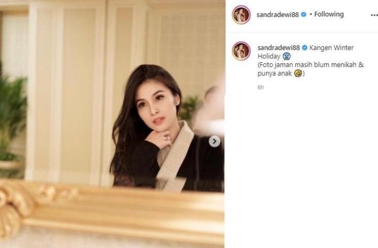 Sandra Dewi. (Instagram/@sandradewi88)