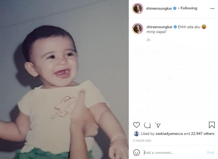 Foto masa kecil Shireen Sungkar. (Instagram/shireensungkar)