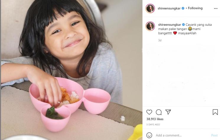 Anak Shireen Sungkar, Cut Hawa Medina Alfatih. (Instagram/shireensungkar)