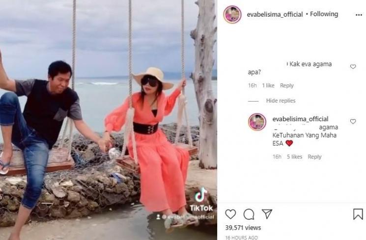 Eva Belisima beberkan agamanya sekarang. (Instagram/@evabelisima_official)