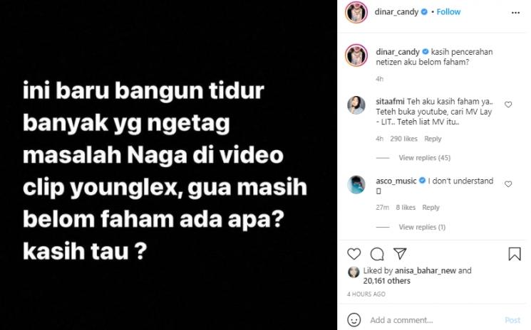 Postingan Dinar Candy (Instagram.com)