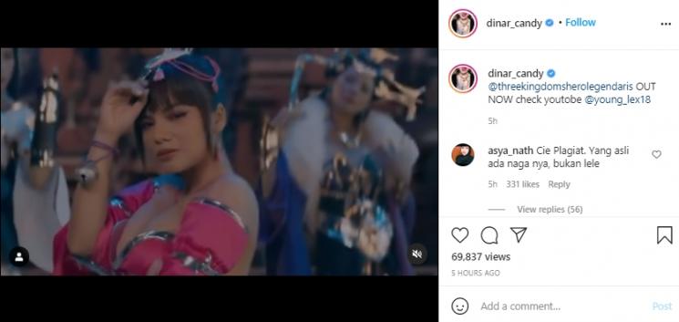 Postingan Dinar Candy (Instagram.com)