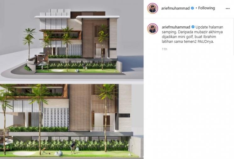 Rumah Arief Muhammad. (Instagram/@ariefmuhammad)