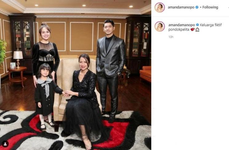 Keluarga fiktif Amanda Manopo di Ikatan Cinta. (Instagram/@amandamanopo)