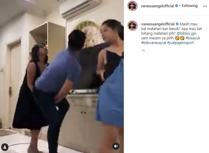 Video kocak Vanessa Angel. (Instagram/@vanessaangelofficial)