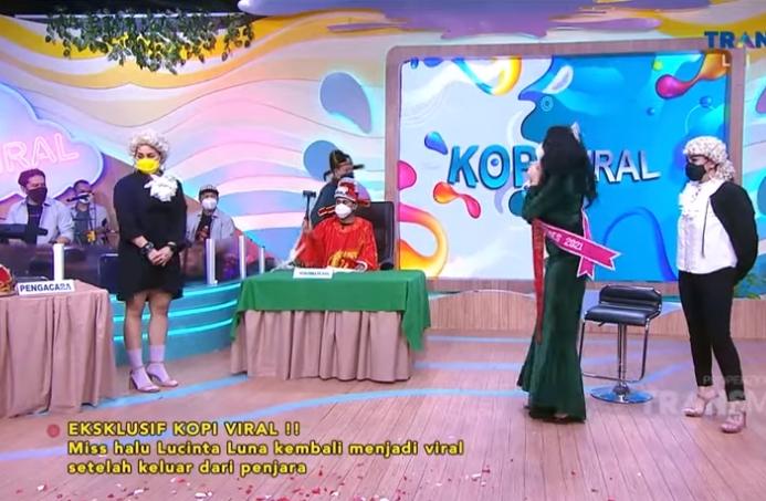 Lucinta Luna saat jadi bintang tamu Kopi Viral (Youtube.com)