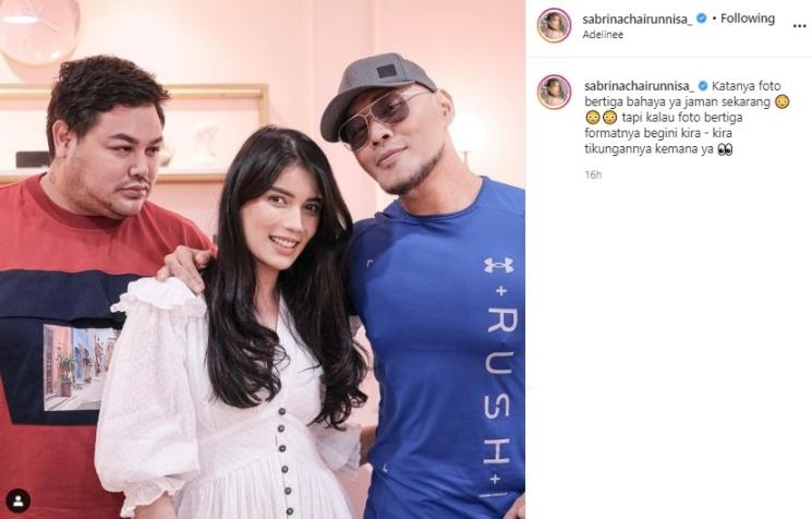Ivan Gunawan, Sabrina Chairunnisa dan Deddy Corbuzier. (Instagram/@abrinachairunnisa_)