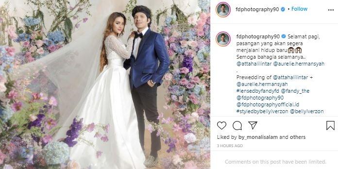 Prewedding Aurel Hermansyah dan Atta Halilintar. (Instagram/@fdphotography90)