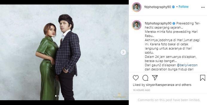 Prewedding Aurel Hermansyah dan Atta Halilintar. (Instagram/@fdphotography90)