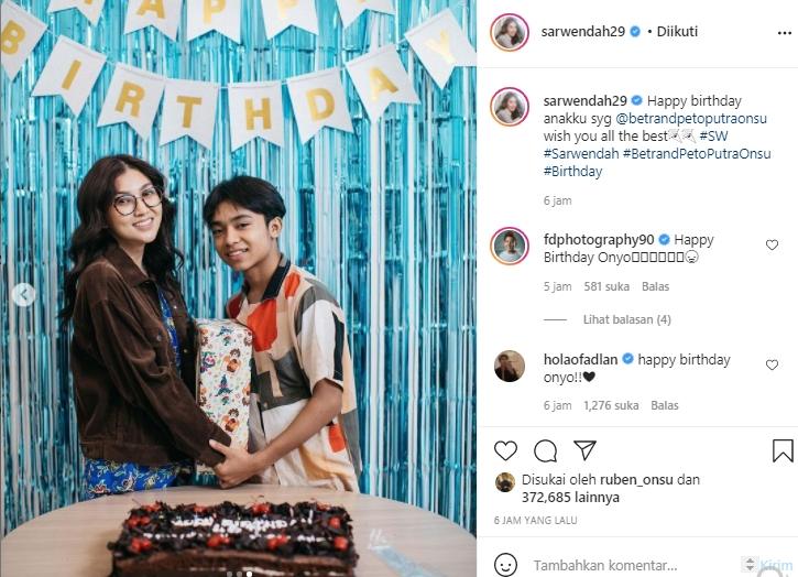 Sarwendah, Betrand Peto dan Ruben Onsu (Instagram.com)