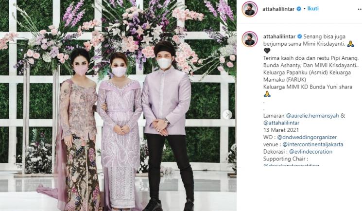 Atta Halilintar, Aurel dan Krisdayanti (Instagram/@attahalilintar)
