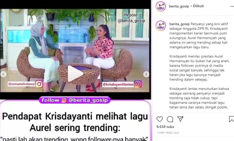 Krisdayanti (Instagram/@berita_gosip)
