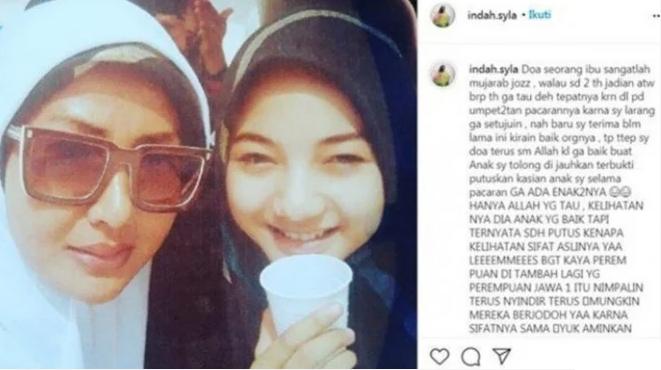 Glenca Chysara dan ibu (Instagram.com)