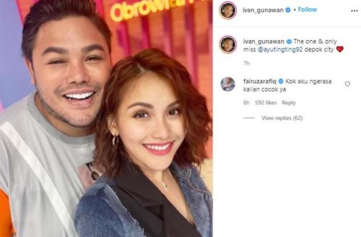 Ivan Gunawan dan Ayu Ting Ting. (Instagram/@ivan_gunawan)