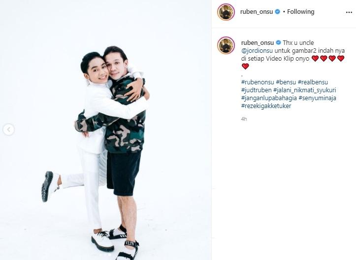 Betrand Peto dan Jordi Onsu. (Instagram/@ruben_onsu)