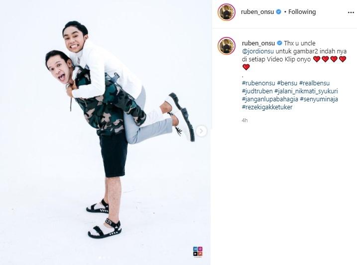 Betrand Peto dan Jordi Onsu. (Instagram/@ruben_onsu)