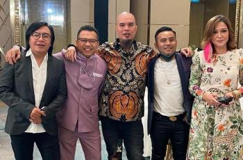 Maia Estianty dan Ahmad Dhani Foto Bareng, Mulan Jameela Melotot?