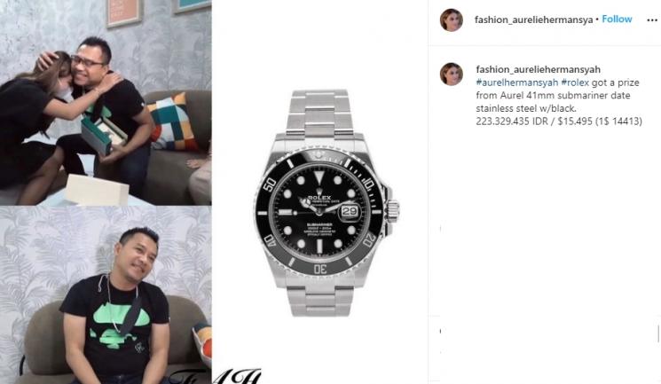 Aurel Hermansyah dan Anang Hermansyah (Instagram/@fashion_aureliehermansyah)